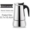Cafetière Italienne Moka ZISIZ en Acier Inoxydable