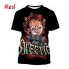 Saldi Estivi Chucky T-shirt Stampata 3D Divertente Stile Streetwear Manica Corta Uomo Design Horror Girocollo Abbigliamento