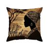 African Women And Animals Painting Pillowcase Throw Pillow Cover Vintage Cushion Covers Home Living Room Sofa Couch Seat Decor