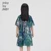 JNBY Girls' Casual Cotton A-Line Dress