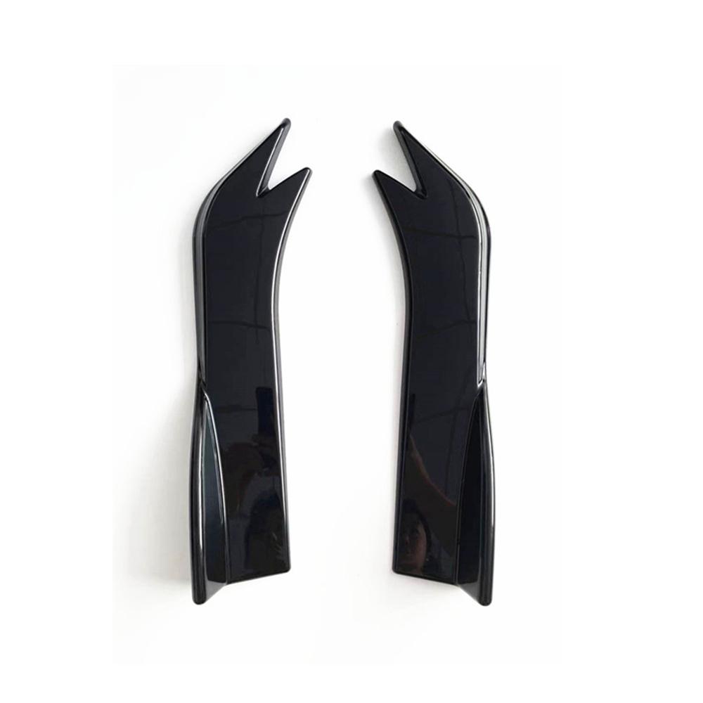 Universal Car Rear Bumper Spoiler Canards Fins Anti-Crash Diffuser Lip Wrap Kits