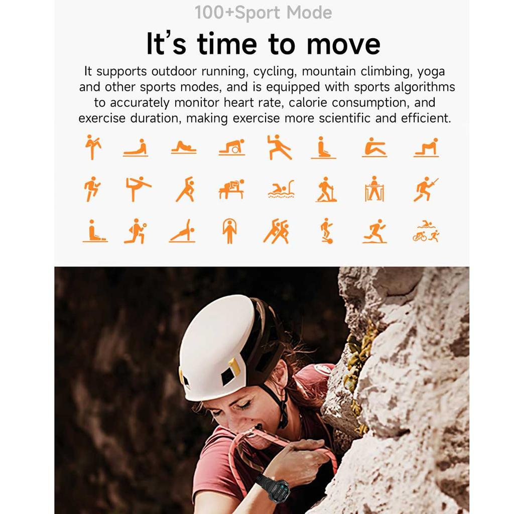 For Xiaomi New ChatGPT AI Assistant Smart Watch 5ATM Waterproof GPS Built-in Dual-band GNSS Compass Sport Smartwatch Men Woman