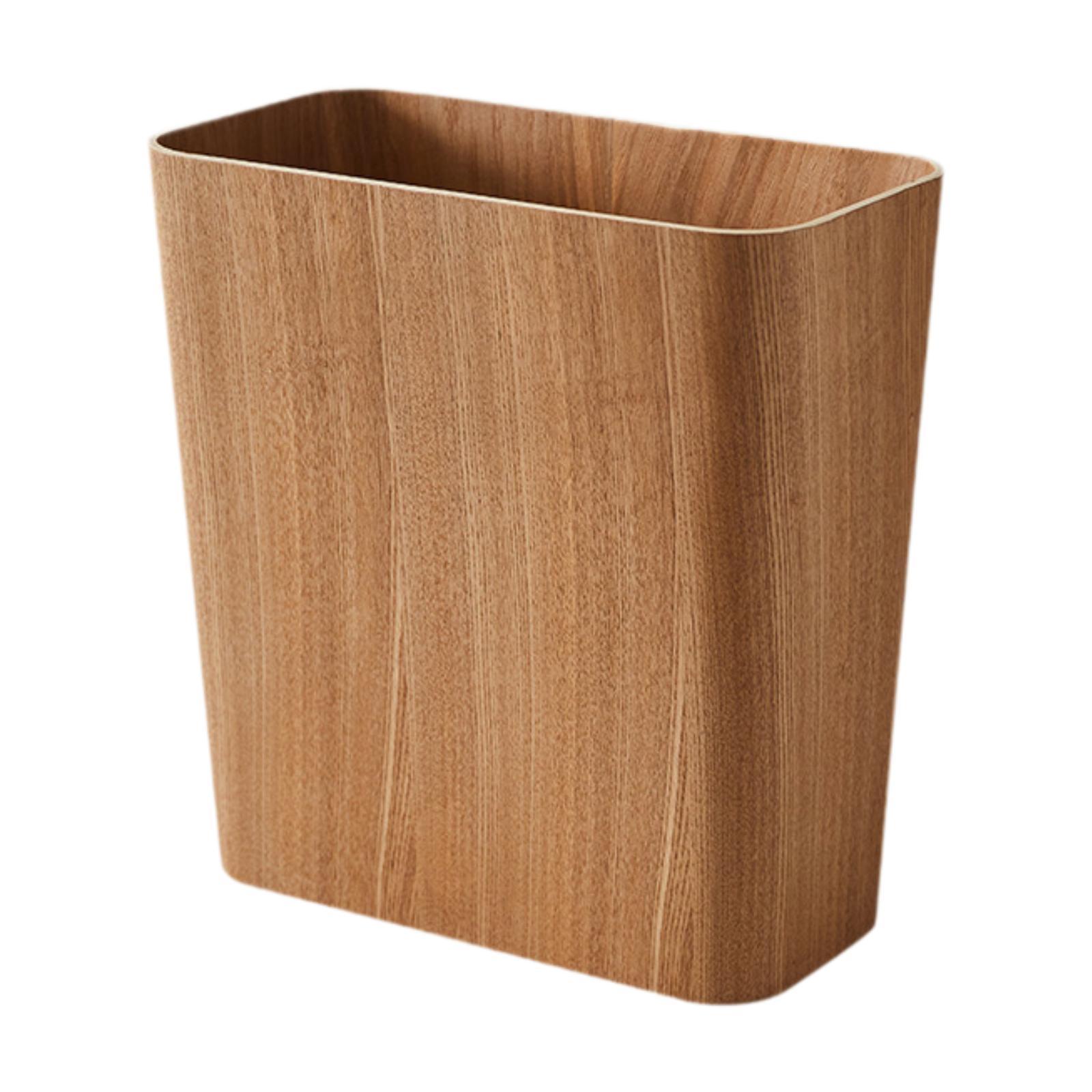 Rubbish Bin Recycle Bin Rubbish Basket Rustic Garbage Waste Bin Portable Waste Basket for Laundry Bathroom Office Kitchen Home