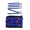Corda de Barraca Fivelas de Estaca Cordas Refletivas Conjunto com Bolsa de Armazenamento para Acampamento ao Ar Livre Azul