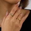 Yori High Quality Stainless Steel Star Adjustable Open Ring Rust Proof 18K PVD Plated Personalized Trendy Charm Finger Jewelry 2