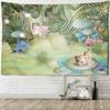 Arazzo da Parete con Sistema di Sospensione Illustrazione Mondo Animale Stile Bohemien Stregoneria Psichedelico Mandala Tapestry Decorazione per la Casa