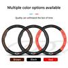 Carbon Fiber Nappa Leather Car Steering Wheel Cover Accessories For Kia K5 Sportage Picanto Xceed Rio Cerato Soul Carens Seltos