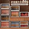 Transparent Plastic Drawer Storage Box Bedroom Closet Organization Large Capacity Dustproof Clothes Organizer PP Material