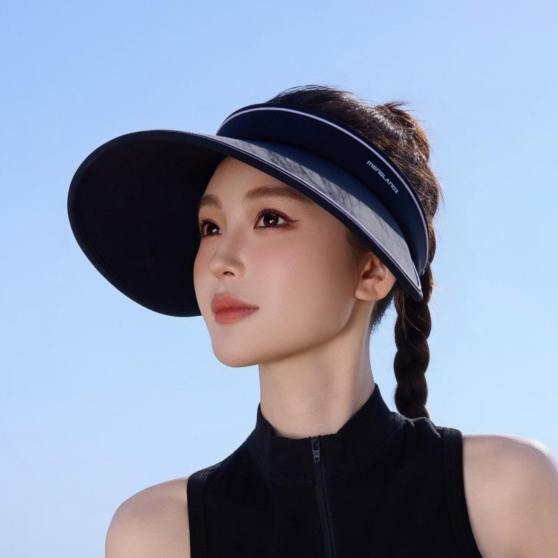 Women's Summer Foldable Hat With Open Top,, Wide Brim Cycling 2026 New
