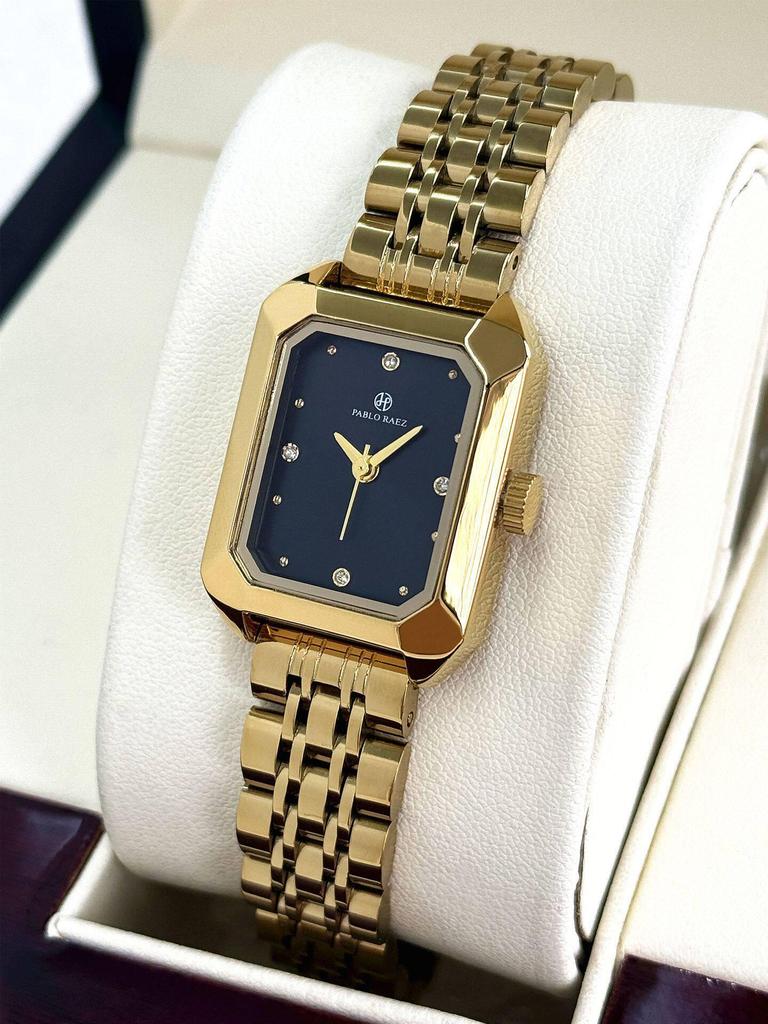 New Luxury Women's Rhinestone Waterproof Quartz Watch with Steel Band
