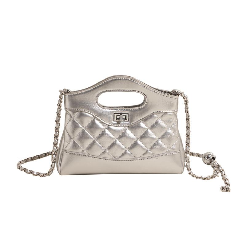 Handbag Bucket bag New chain Shoulder bag Women's fashion versatile diamond messenger bag