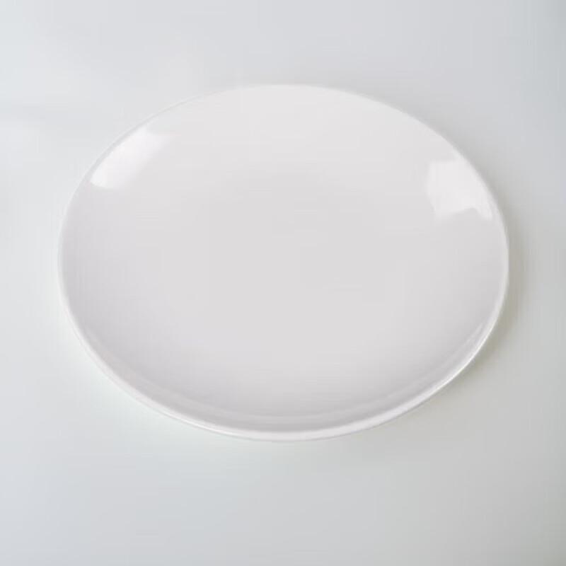 Diruien A5 Melamine Multi-Compartment Round Shallow Buffet Plate