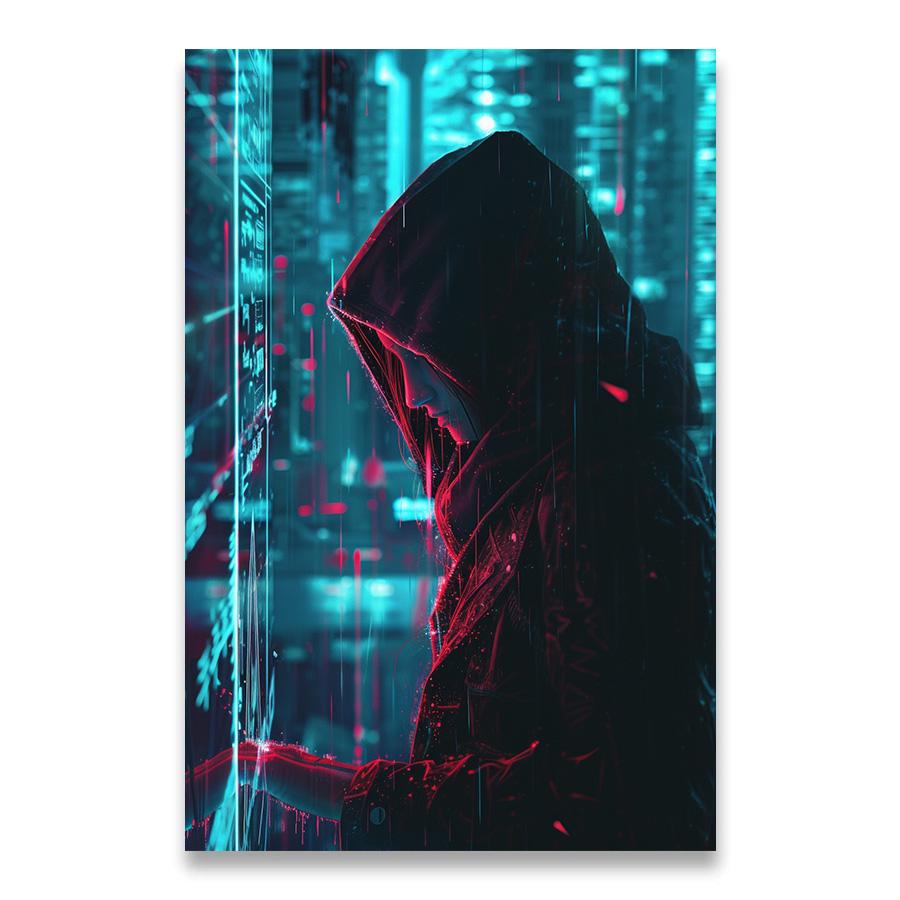 Wall Decoration Poster 1pcs Hackers Decorative Paintings Information Databases Canvas Printing Decor for Room Home Decorations
