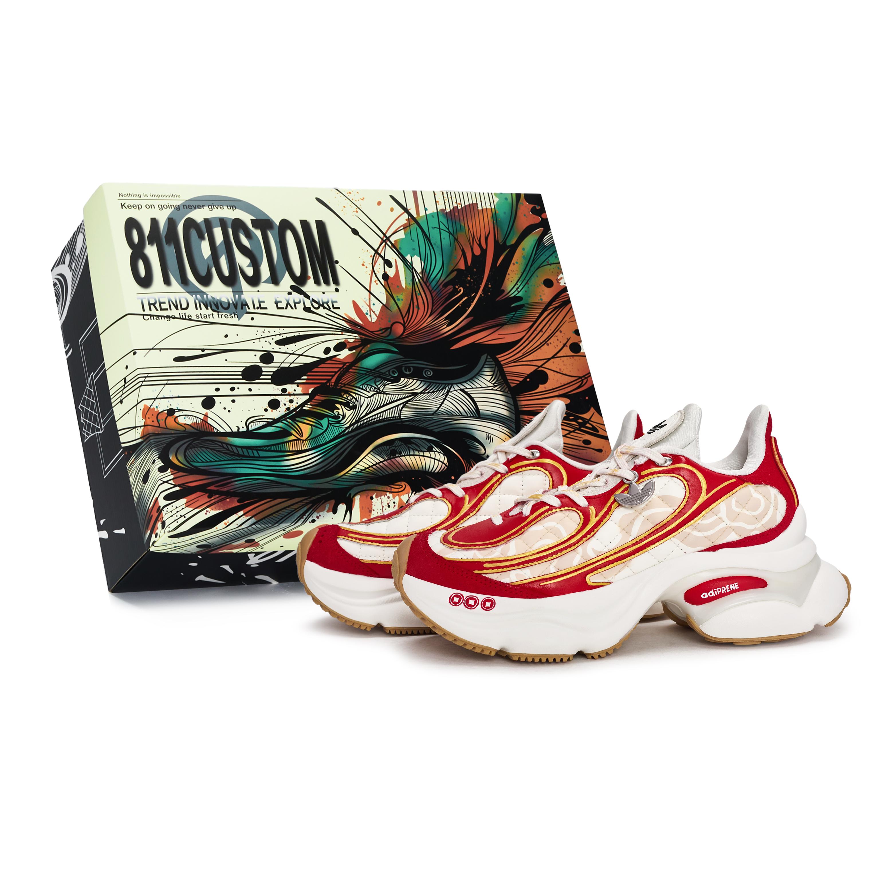 

Adidas Originals ODS TN 811 Manufacturing, New Year Gold Pattern, Special Shoe Box Slip Resistant Height Increasing HQ2643(Team80-S-BOX) 36⅔