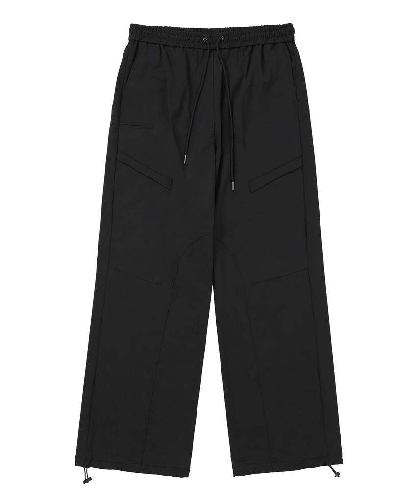 DRAW FIT [Fashion Planet X Drawfit] Cooling Relaxed String Pants [Black]
