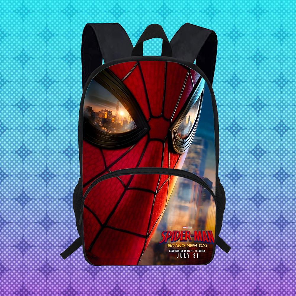 Spider Man Brand New Day Student Backpack With Breathable Oxford Fabric For School Use