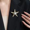 Chest Flower Long Leaf Pin Flower/Bow/Cherry/Starfish Metal Brooch  Men/Women Suit