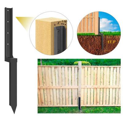 Yousheng Fence Post Repair Kit Easy Installation Heavy Duty Steel Column for Enhanced Stability Fence Post Reinforcement Kit