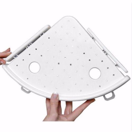 Household Bathroom Corner Storage Holder Wall Mounted Triangular Shower Shelf Suction Cup Shampoo Soap Stuff Storage Rack