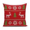Decorative Printed Merry Christmas Theme Cushion Cover Xmas Decorations for Sofa Living Room Set of 5 12 X 12 Inch Multi