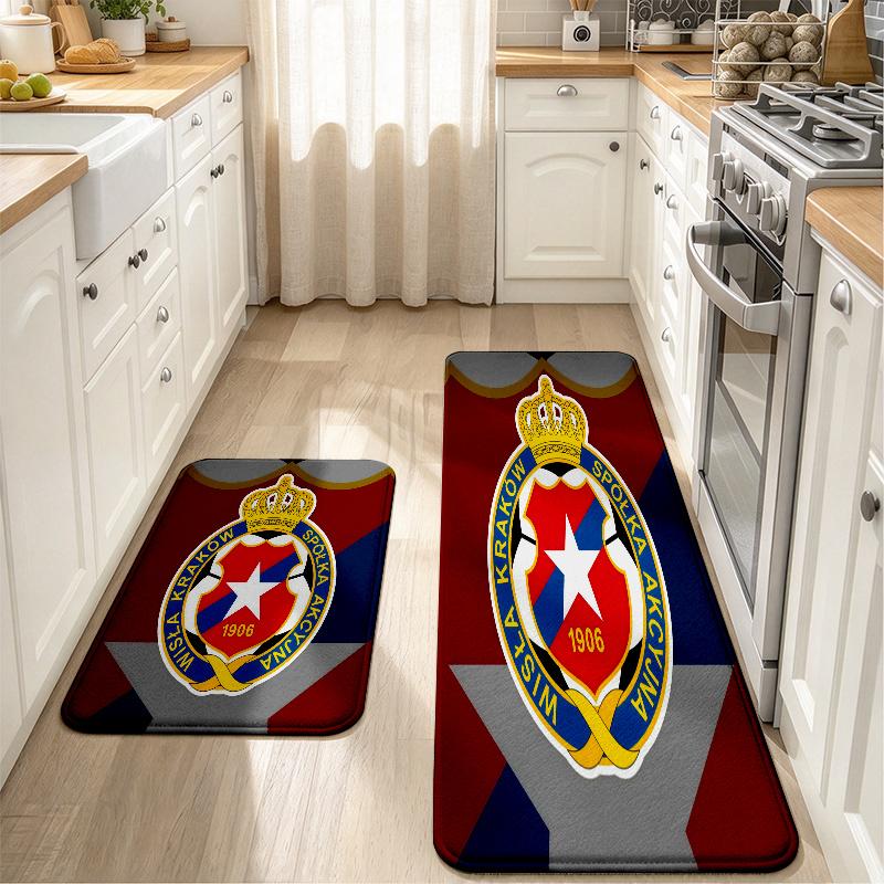 Wisła Flannel Kitchen Mat Christmas Soft Area Rug Non Slip Floor Carpet Home Decoration