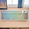 Wolf Spider F98Pro Transparent Mechanical Keyboard, Tri-Mode Wireless Bluetooth, Hot-Swappable Ice Crystal Axis.