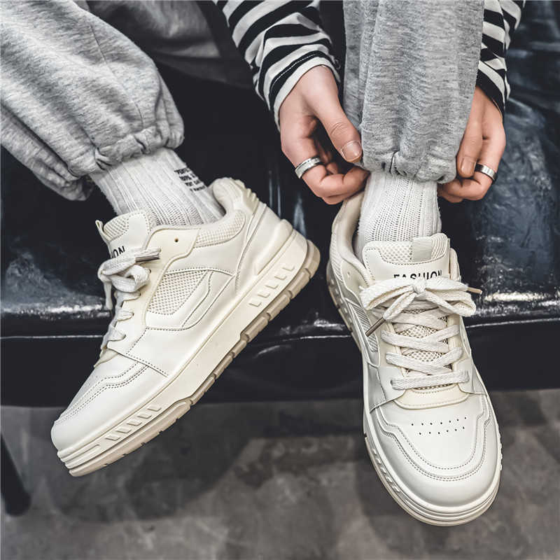 Fashion Thick Sole Slip-resistant Skateboard Sneakers Casual Men's Summer White Shoes Men's Tennis Kit Sports Twnis Fashion Zapato
