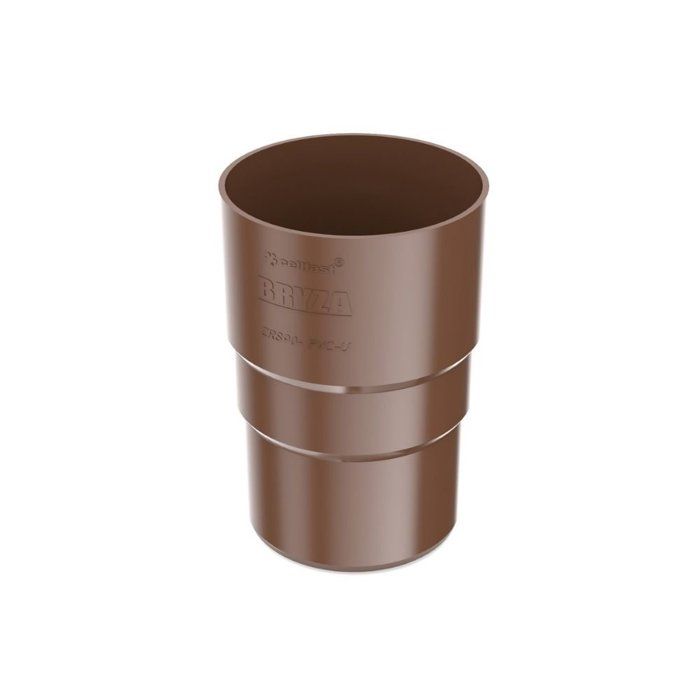Manchon de Descente de Gouttière Marron 63mm - Raccord Facile et Durable