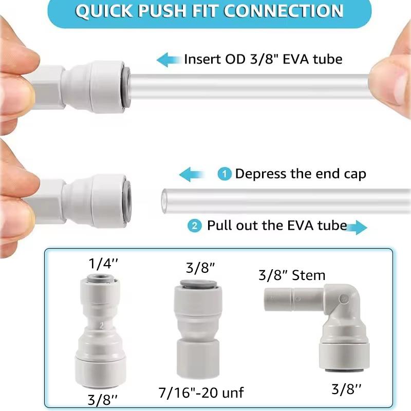 ELECQUEEN Pistolar de Bere Umplutor de Sticle cu Racord Rapid Push-fit, Structură Integrală din Oțel Inoxidabil 304, Kit Simplu de Îmbuteliere Bere pentru Homebrew