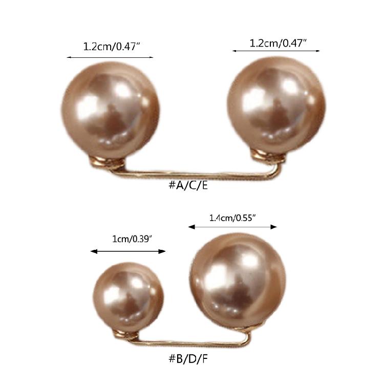 Pearl Brooch Pins For Clothes Waist Pins For Pants Safety Pins Scarf Clip