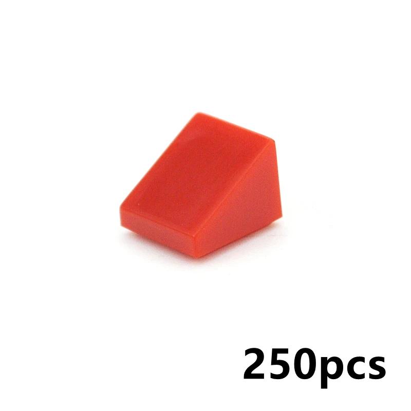 250Pcs Color Building Blocks Figure Smooth Slope Bevel Bricks 54200 1x1 Educational Creative Size Compatible With Toys for Child