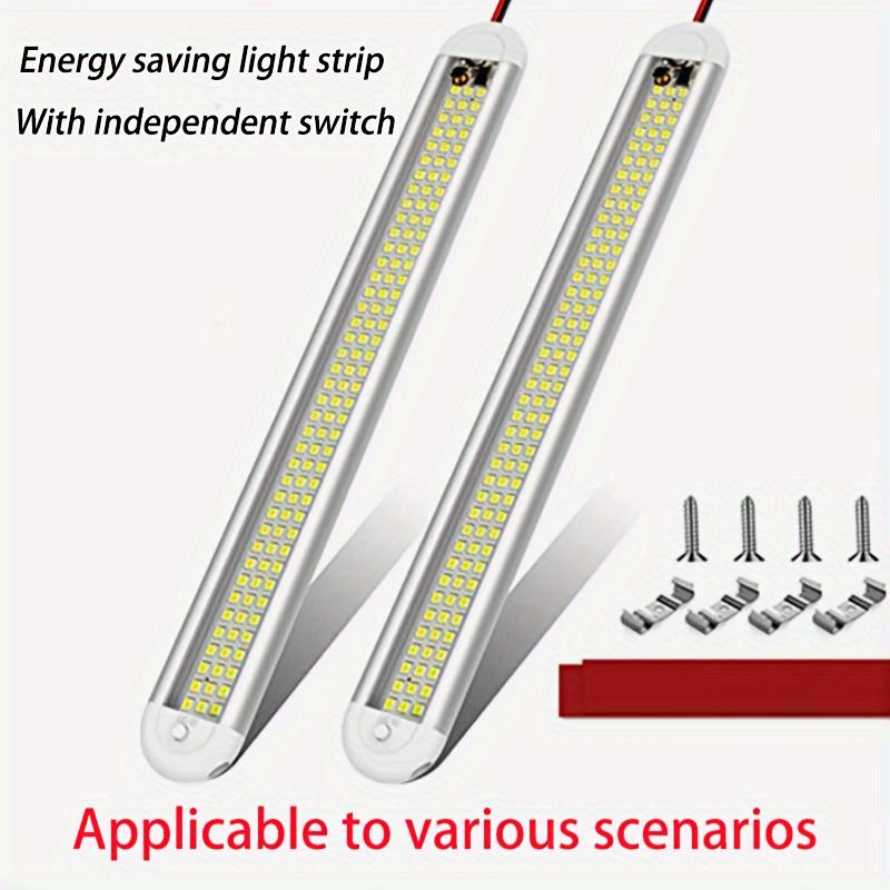 1PC/2PCS/4PCS High Brightness Vehicle Interior Light with Switch 12V-80V Universal Reading Lamp For RV Box Truck Camper Van Boat