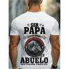 European sizes Men's Spanish Phrase & Grandpa T-Shirt - "Being Is an Honor, Being Grandfather Is Priceless" -