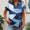 Womens Tops Short Sleeve Tee Summer V Neck Shirts Work Blouses Business Tunic