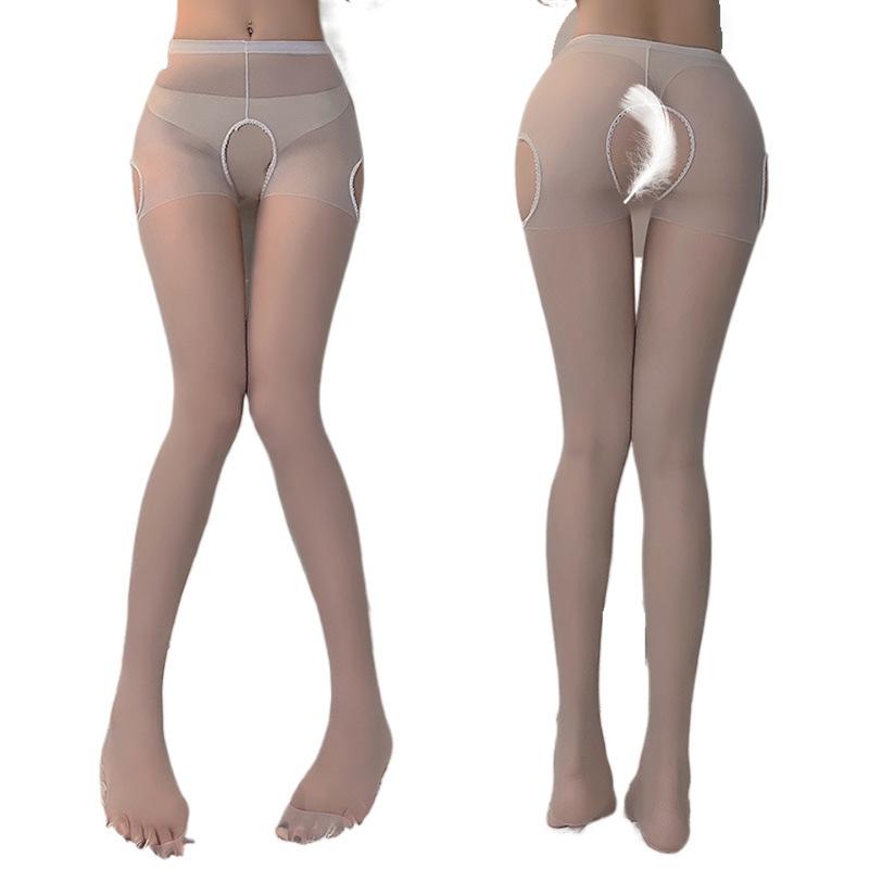 

Сексуальные чулки свободные чулки ультратонкие колготки ручной работы чулки чистого желания чулки с открытой промежностью с четырех сторон one size fits all белый