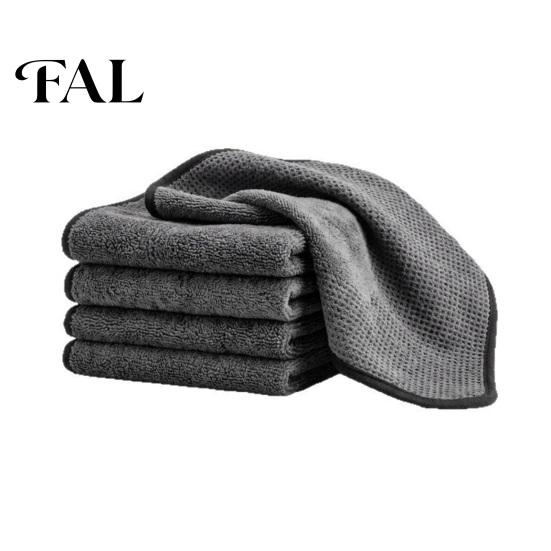 Reusable Streak Free Wiping Rags 5PCS Cleaning Cloth, Thickened Microfiber Lint-Free Excellent Multipurpose Household Fabrics Water Absorption Wipes,