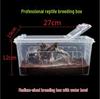 Reptile Habitat Tank for Silkworms, Spiders, Frogs, Snakes, Lizards, Snails, Insects, and Turtles