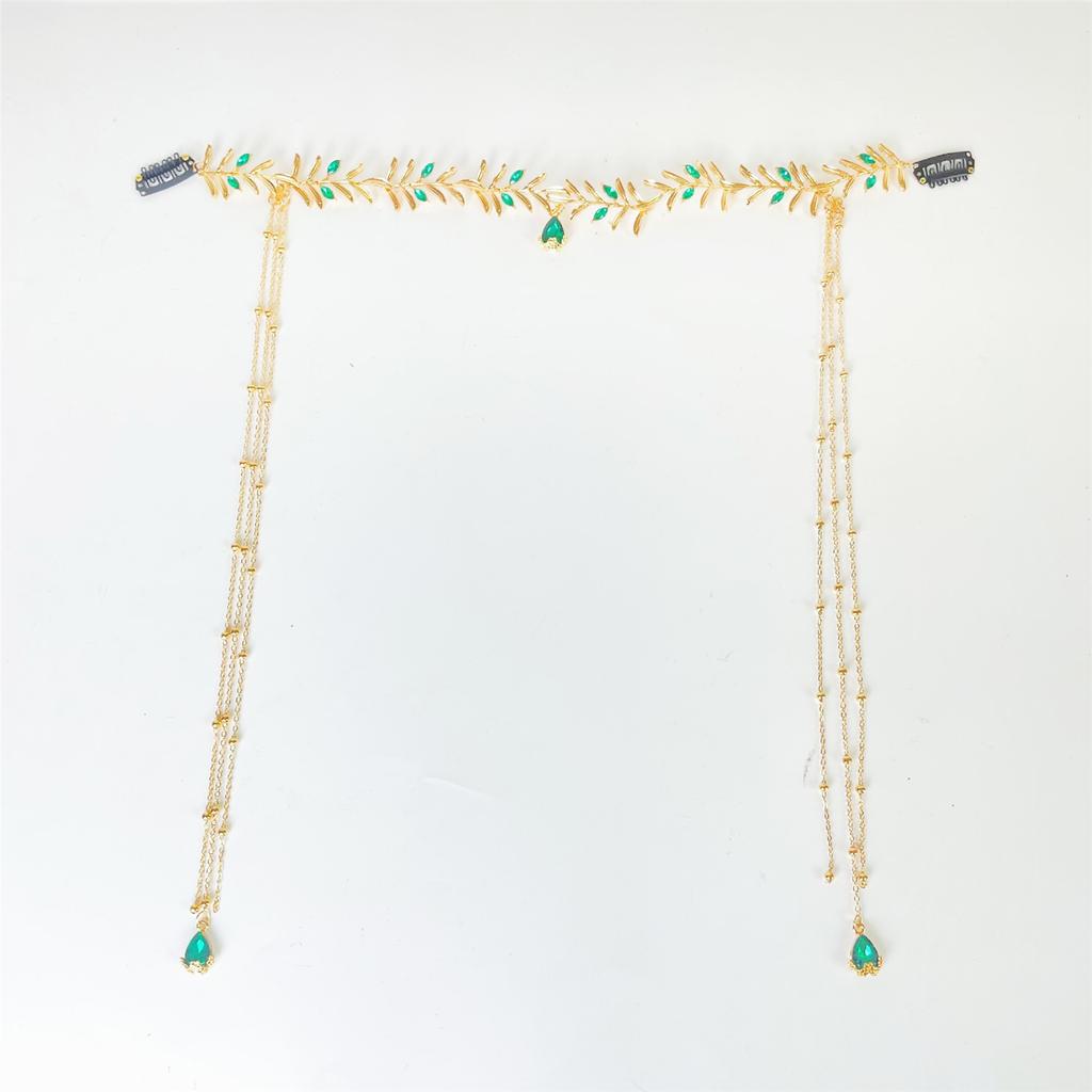 Unique Tassel Headband Accessory Stylish Tassels Headband with Rhinestones Unique Headdress for Special Occasions