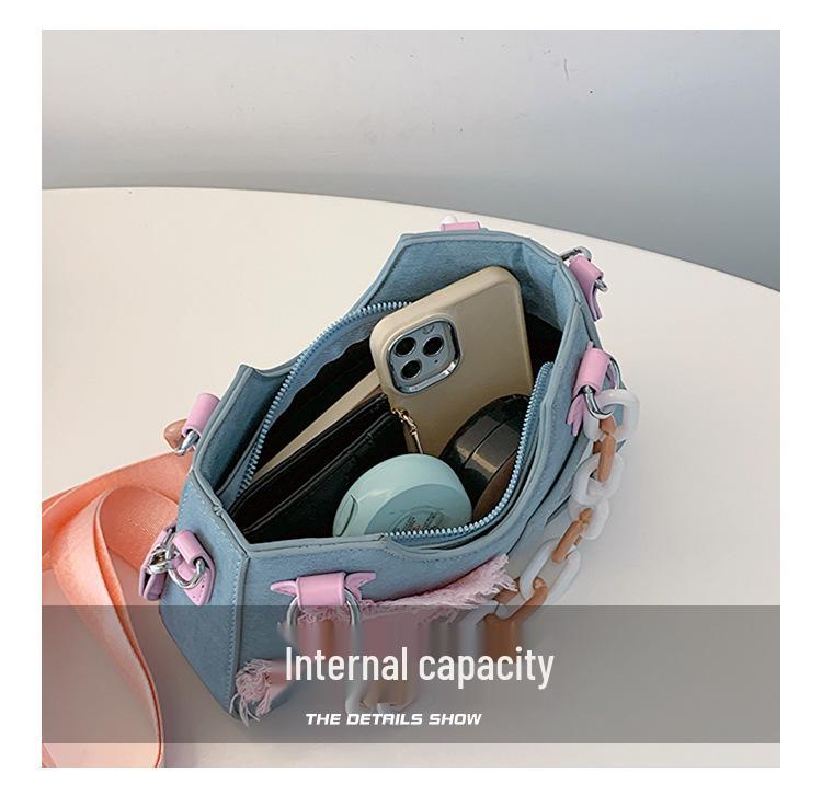 2024 Trendy Y2K Japanese Spicy Girl Denim Shoulder Crossbody Bag