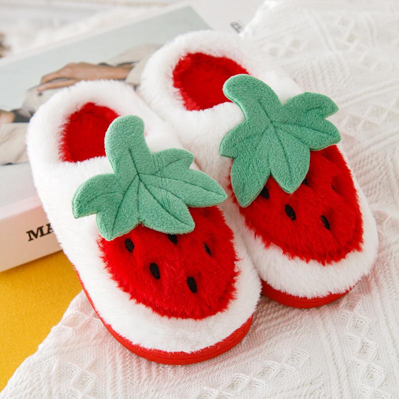 Kids Autumn Winter Indoor Non-slip Warm Cotton Slippers