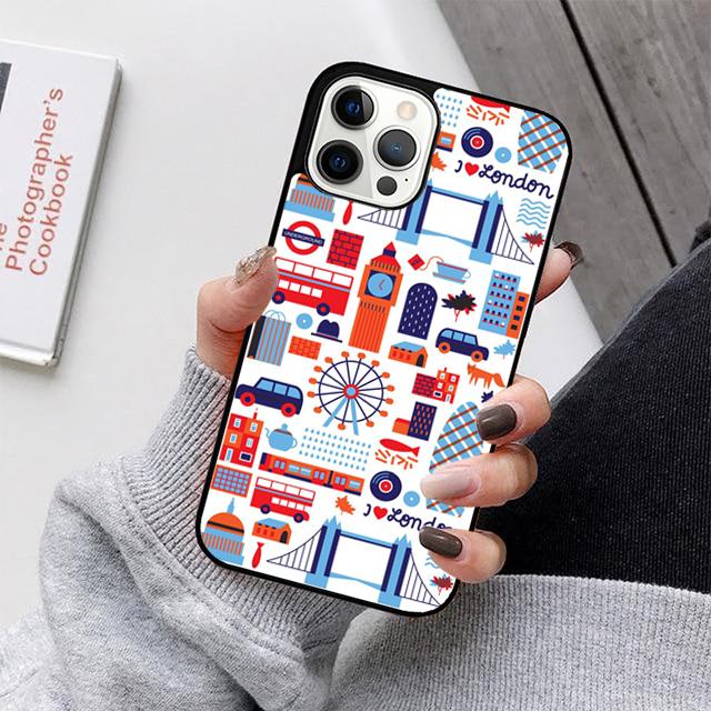 London Bus England Big Ben Phone Case For iPhone 17 Air 16 15 14 13 12 11 Pro Max Plus Max Cover Shell coque