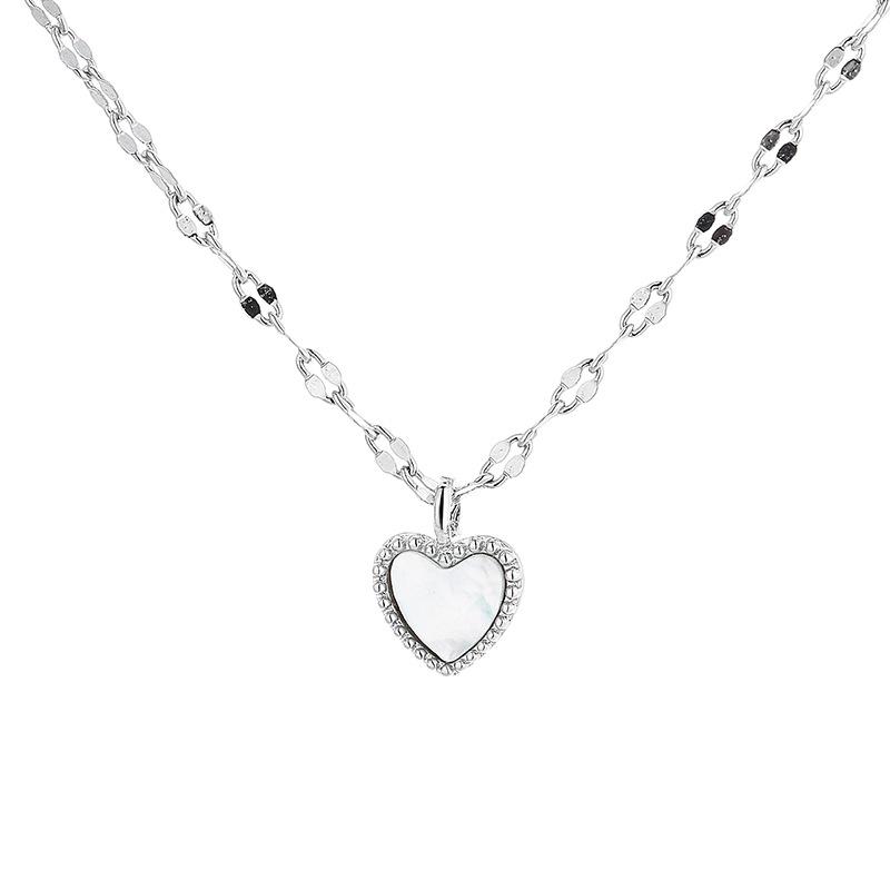 

Белый рябчик Любовное ожерелье Холодный ветер Легкая роскошь Цепочка для губ Кулон в виде сердца Цепочка на ключицу Цепочка для свитера для девочек Copper