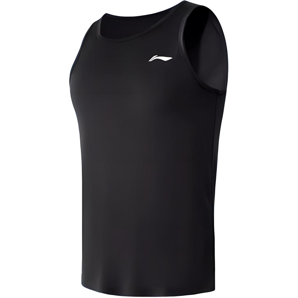 Li-Ning Schnelltrocknendes Rundhals-Ärmelloses T-Shirt und Shorts Lauf-Trainings-Freizeit-Sportanzug Herren Anzug YATU081-2