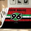 1PC Hannover 96 Custom Name Patterned Flannel Blanket Suitable For All Seasons for Home Decor Warmth and Comfort Gifts Holiday Present