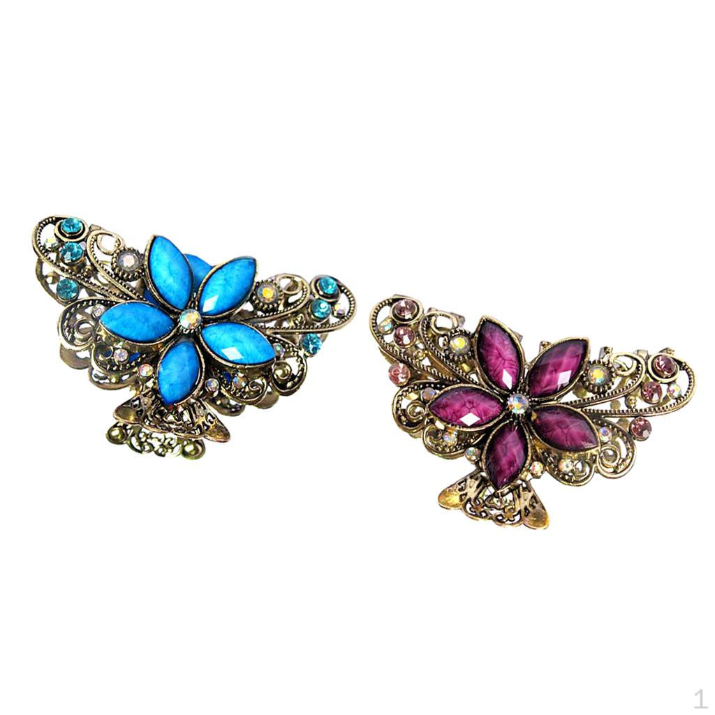 

Комод для волос из 2 предметов со стразами, зажим для цветов, подарок для женщины и девушки