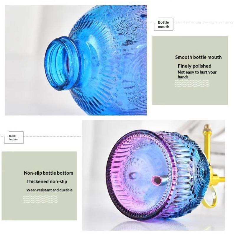 1 Stück Glas-Sprüher für die Bewässerung Vintage Kunststoff-Oberteil Pumpe Gießkanne Farbige Glas-Sprühflasche Pflanzen-Sprüher Für Zimmerpflanzen