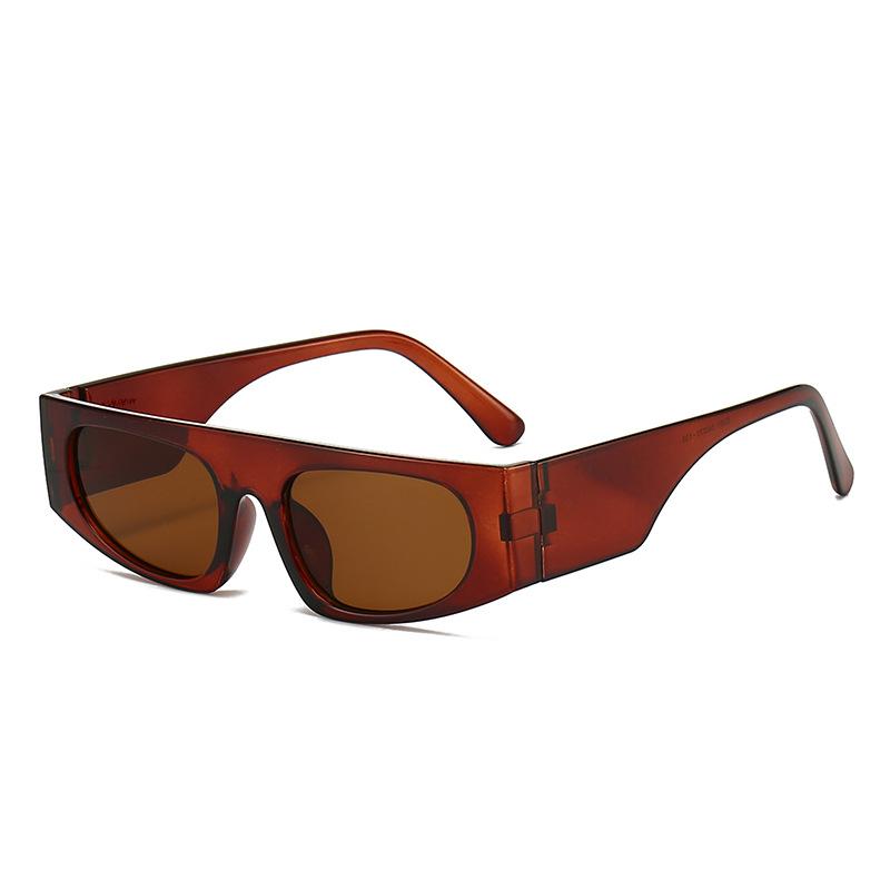 New retro small frame sunglasses for women's high-end fashion street sunglasses, European and American wide-leg sunglasses for women