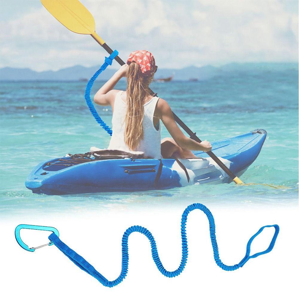 4 Colors Kayak Paddle Leash with Safety Hook Paddle Anti Lost Ropes Fishing Rods  for Kayak Paddles