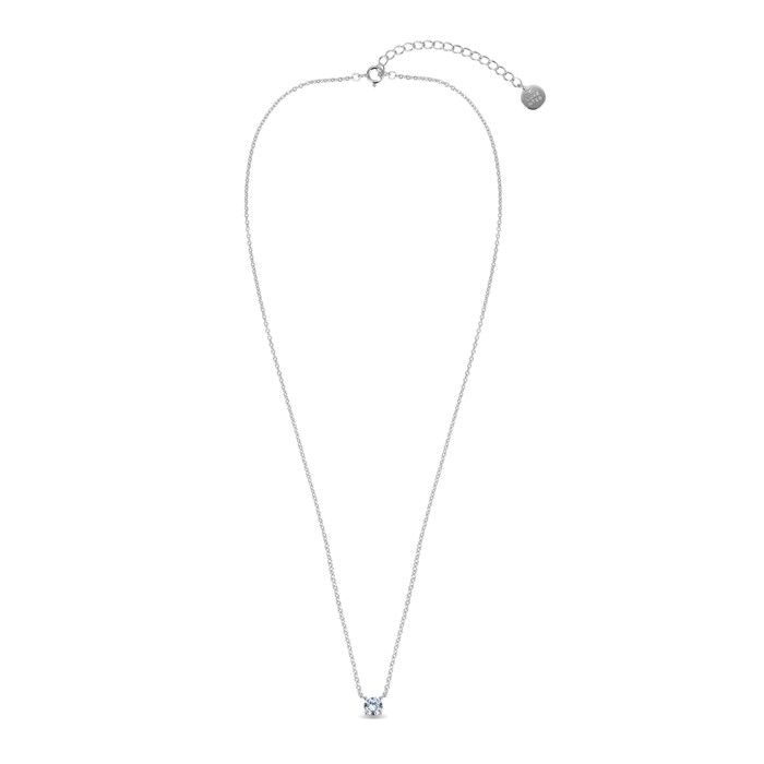 Collier en argent 925 Luxenter avec zircons brillants finition ens rhodium - Keval