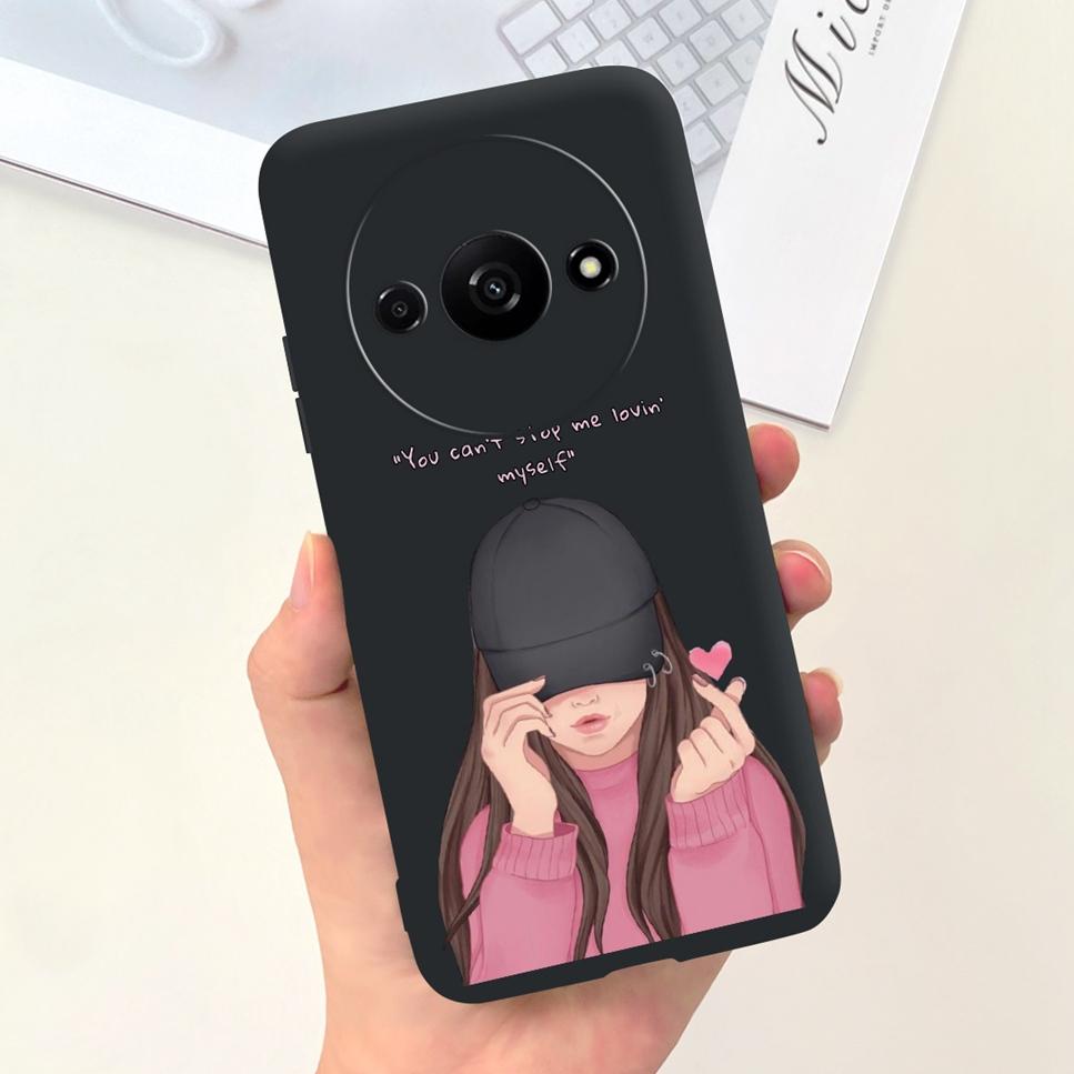 Fashion Design For Xiaomi Redmi A3 4G Case  Butterfly Cute Cat Soft Silicone Back Cover For Redmi A3 A 3 6.71" Bumper Phone Case